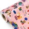 Dog Birthday Wrapping Paper Roll - Mini Roll - 17 Inch x 9.8 Feet - Pink Puppy Dog, Perfect for Party, Holiday